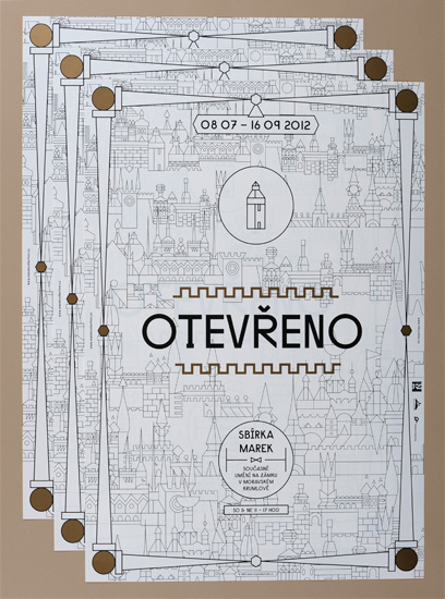 OTEVŘENO #city #illustration #layout #invite