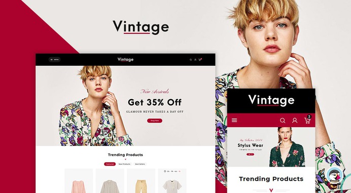 #Vintage #Fashion #Apparels Store - #Prestashop #Responsive #Theme | #TemplateTrip #eCommerce #Website #Template