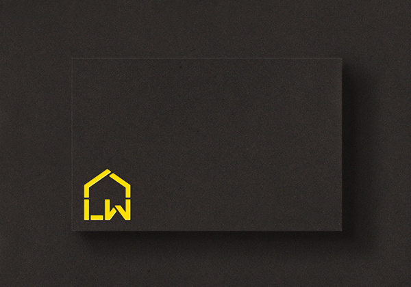 LW Roofing Services on Behance #stencil #logo #yellow #black