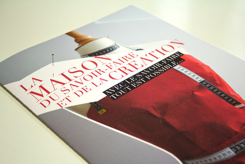 La maison du savoir faire et de la création In collaboration with Un Oeil sur tout #epok #print #design #graphic #fashion #typography
