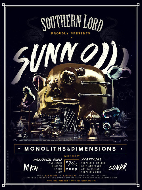 Sunn o))) poster————————get your work featured by submitting it to designersof.comclick here to find out how you can spon #illustration #poster #typography