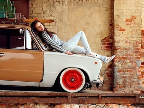 Ð›Ð°Ð´Ð° 2101 m.jazz #wall #car #girl
