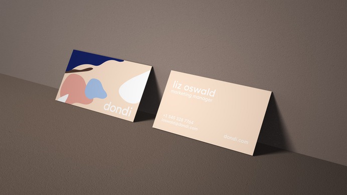 Dondi - Mindsparkle Mag Dondi's playful and relaxing abstract design created by Merril Cledera was inspired by natural settings; the cool color palette, derived from the beach and ocean, is representative of the organic ingredients. #logo #packaging #identity #branding #design #color #photography #graphic #design #gallery #blog #project #mindsparkle #mag #beautiful #portfolio #designer