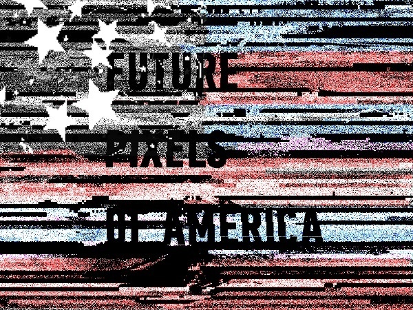 Future Pixels of America Jesse Penico | Graphic Designer #glitch #art #america #future #pixels