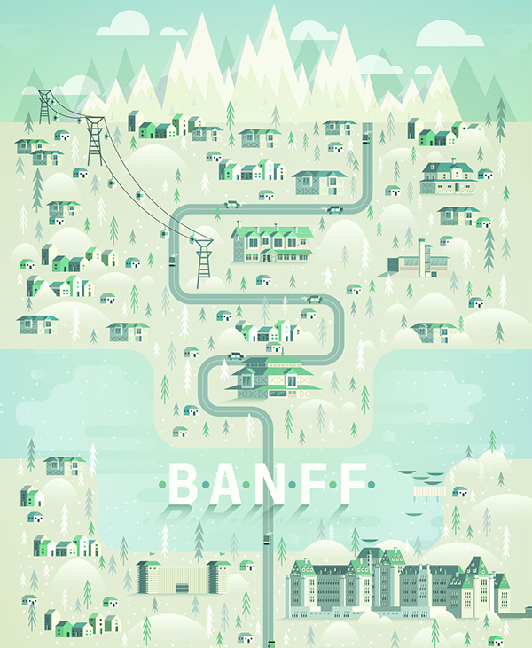 Cosmópolis Pt.2 on Behance #city #illustration