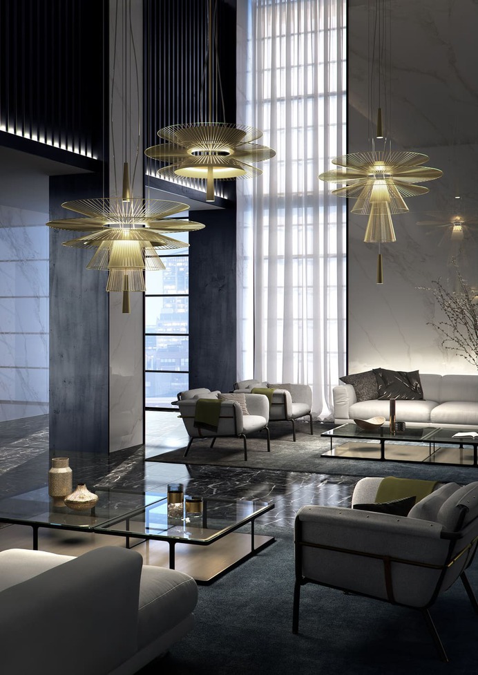 Gravity Lamp – a Modern Shape Influenced by Asian Traditional Weaving