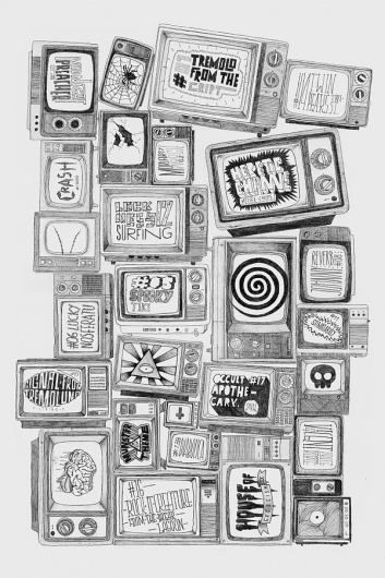 Heretic Channel on the Behance Network #elantidoto #cover #illustration #poster #music
