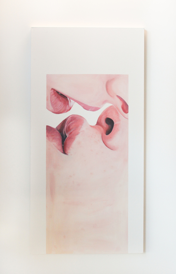 https://vimeo.com/104488734 #canvas #paint #kiss