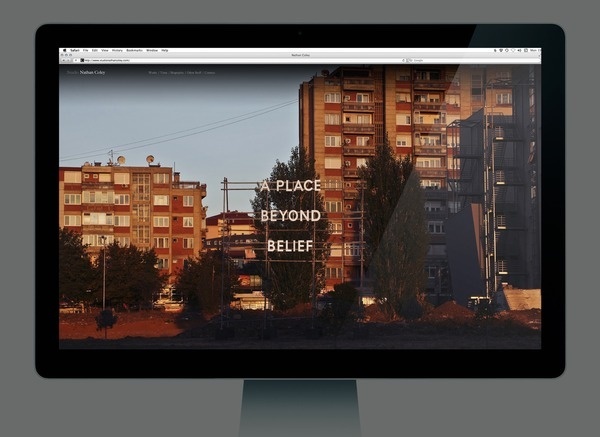 Studio Nathan Coley by Graphical House #web