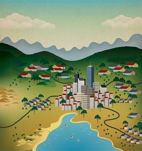 Living-Full-NoBorder.jpg (670×708) #artwork #illustration