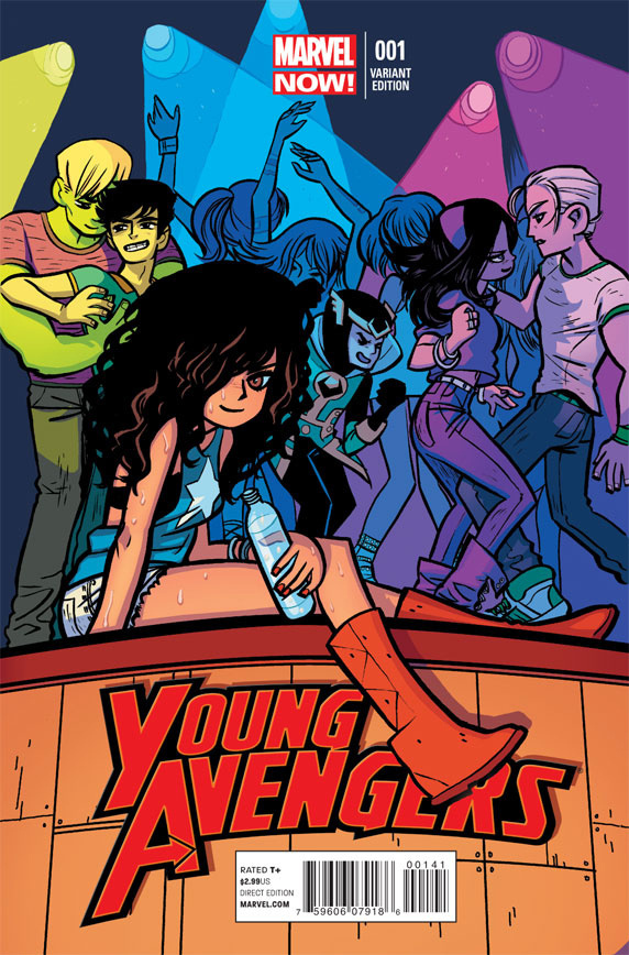Brian Lee O'Malley YOUNG AVENGERS #comic #illustration #book