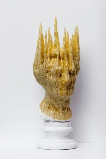 Nick van Woert #sculpture #classical #bust #gold #polyurethane