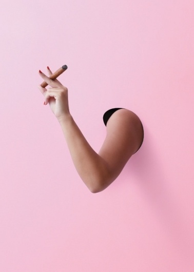It's Nice That : Striking images for New Zealand theatre Silo's summer season by Toaki Okano #cut #stencils #body #out #parts