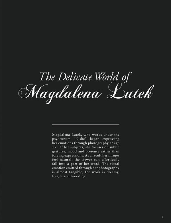 Magdalena Lutek - Featured Photographer #lutek #girl #photo #print #sleeping #pretty #feature #thespoilershand #magdalena #photography #dreamy #web #artist #muse #dark #editorial