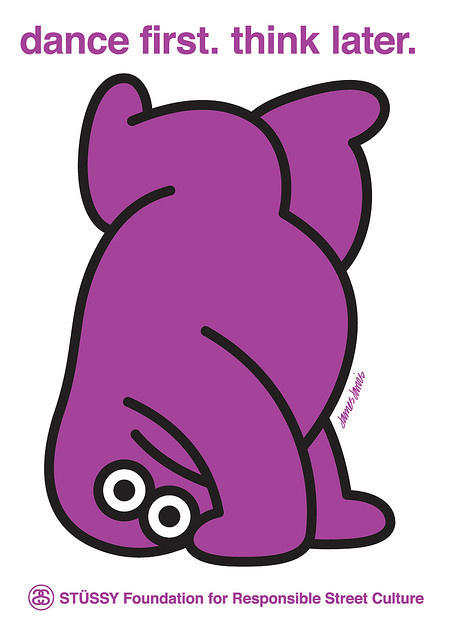 Dance First, Think Later - James Jarvis #illustration #dance #purple