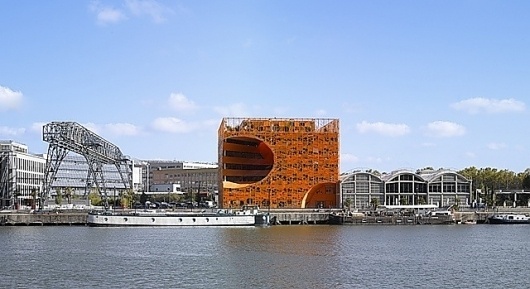 Orange Cube, France by Jakob + Macfarlane | blueverticalstudio #orange #architecture #cube #modern