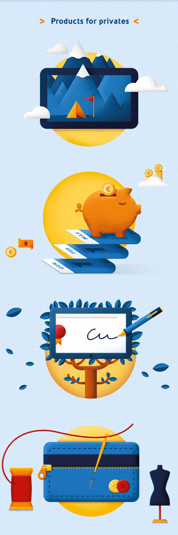 UBI Banca Restyling on Behance #icon #illustration #bank