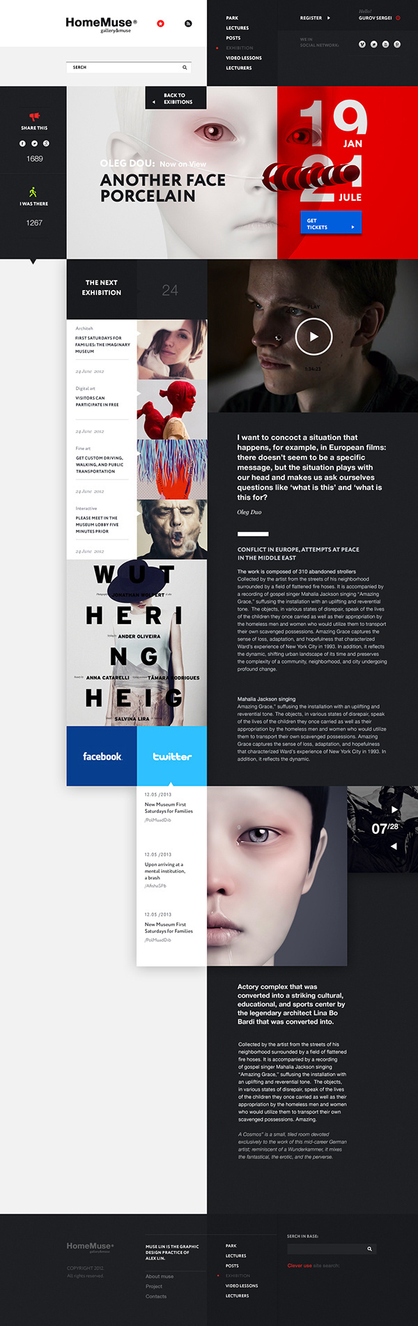 HomeMuse Gallery on Behance #web #homemuse #webdesign