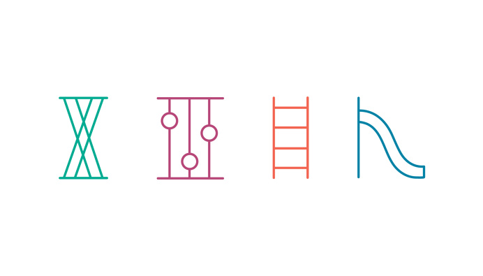 Recess D.U.M.B.O (a playspace in brooklyn) #identity #logo #icons #kids #mgmt
