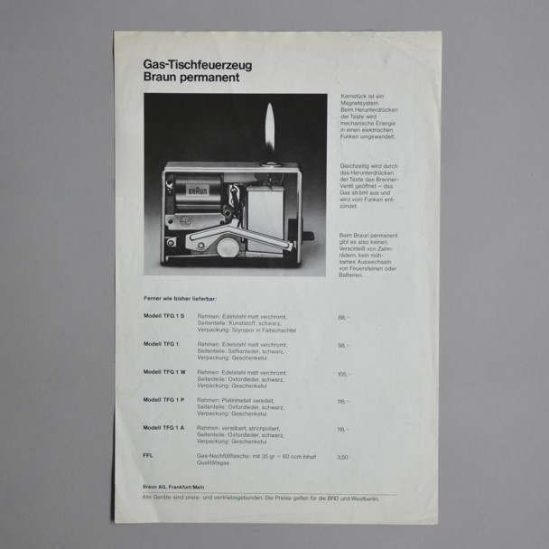 Braun permanent brochure 1969 via www.dasprogramm.org