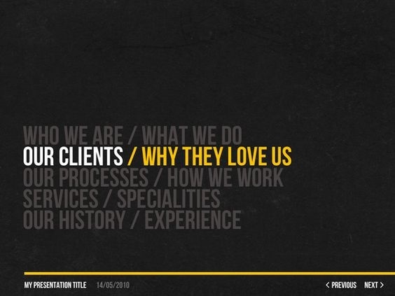 Utopia PowerPoint Template by David Maxwell, via Behance