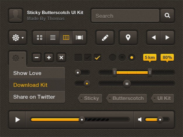 Sticky butterscotch kit free psd Free Psd. See more inspiration related to Button, Psd, Navigation, Slider, Interface, Horizontal, Sticky and Kit on Freepik.
