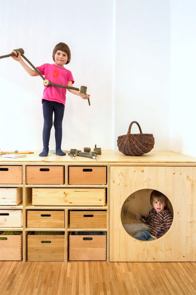 Super fun storage for kids viathe contemporist #interior #room #design #decor #deco #kids #childrens #decoration