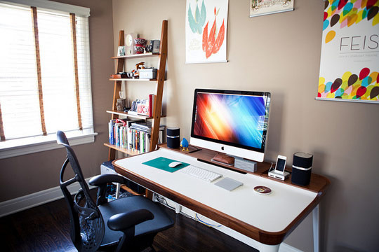 A Roundup of the Neatest and Tidiest Home Office Desks Lifework #desk