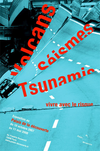 Plakat, Volcans, Seismes, Tsunamis für Palais de la decouverte #poster #tsunami