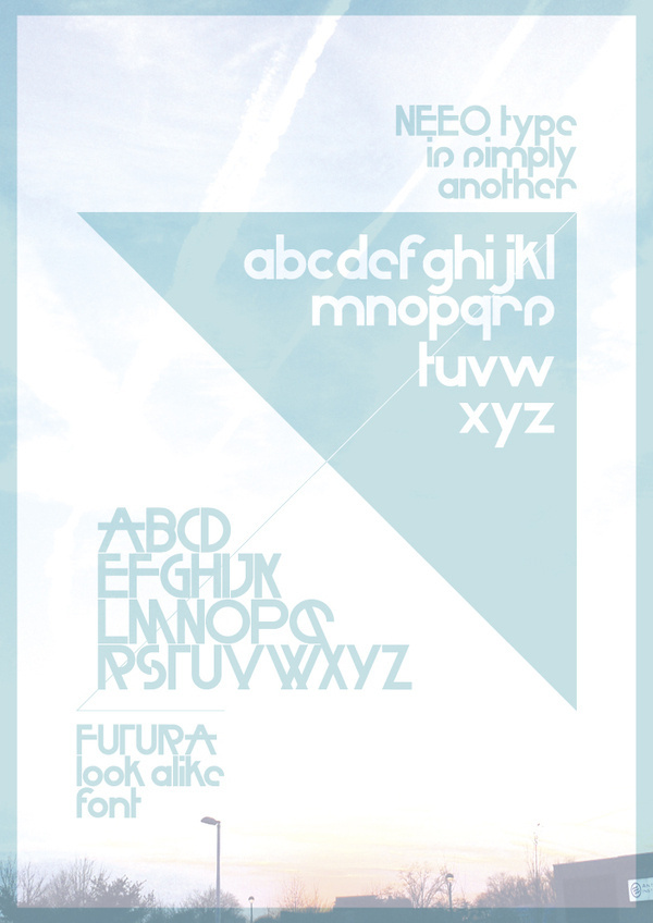 Neeo #font #avant #poster #futura #garde #typography