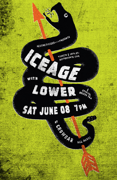 THINKMULE #arrow #gig #poster #snake
