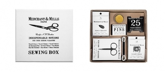 Merchant & Mills Sewing Notions Set - Kaufmann Mercantile Store #packaging #box #set #sweing #typography