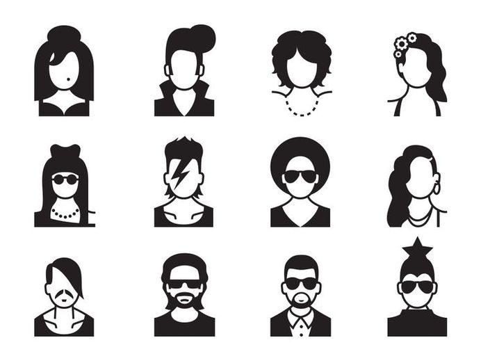 WOW. Karaoke school identity #illustration #vector #identity #faces
