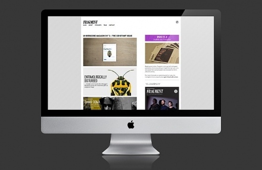 James Kirkups portfolio #design #website #blog #fragment #web #magazine