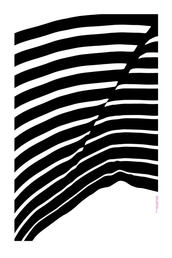 AIGA SF / InsideOut SF #print #layout #white #graphic #black #billboard #stripes #lines