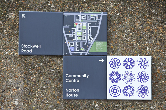 Creative Review Local artists help make signage for Stockwell Park #design #graphic #signs