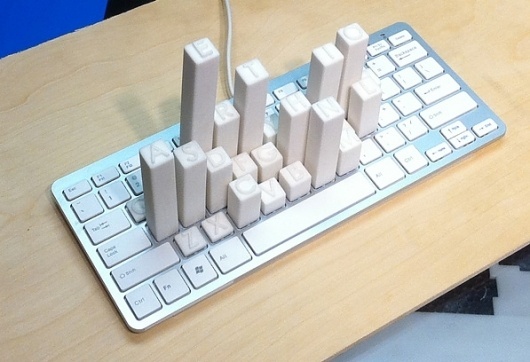 Keyboard Frequency Sculpture - Mike's Blog #sculpture #keyboard