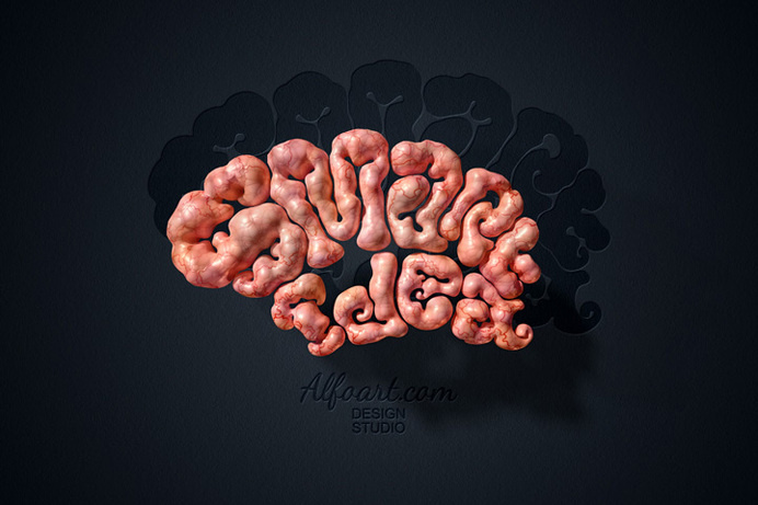 Learn how to create realistic brain text effect. This Adobe Photoshop tutorial will show how to apply gray cells, blood vessel texture and l #blood #text #pattern #mind #effect #brain #texture #smart #vessel #cells #photoshop #human #brains #anatomic #gray #idea #3d