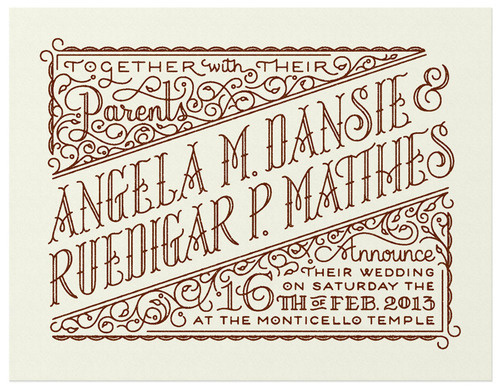 Typeverything.comWedding Invitation by Spencer Charles. #type #lettering