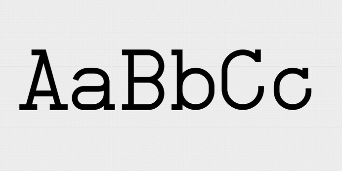 NB-Typewriter55-abc #font #mono #type