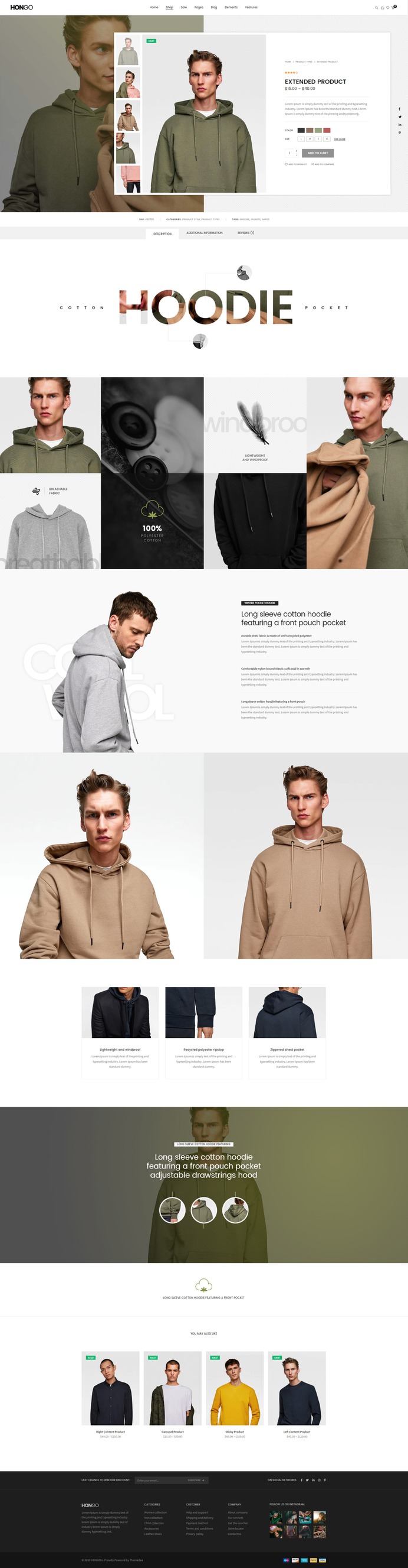 #Hongo #WooCommerce #WordPress Theme for #Fashion Modern Product Page by #ThemeZaa