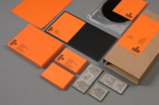 Because Studio — Design & Art Direction/Low Winter Sun / Bench.li #design #orange #graphic #stationery #typography