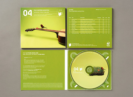 Altitude Music Branding by & SMITH #green