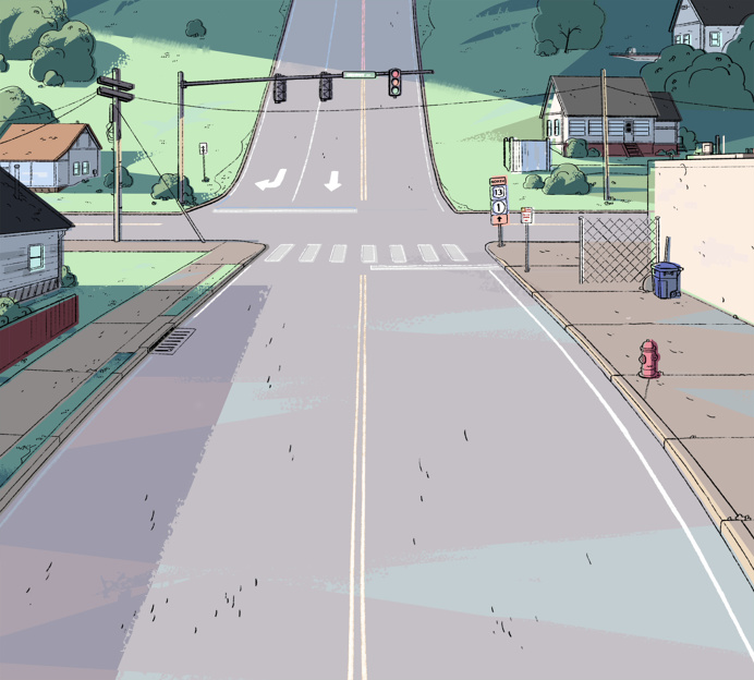 Background from the Steven Universe episode: Full Disclosure Art Direction: Jasmin Lai Design: Steven Sugar, Emily Walus, and Sam Bosma P #illustration #stevenuniverse #background #painting