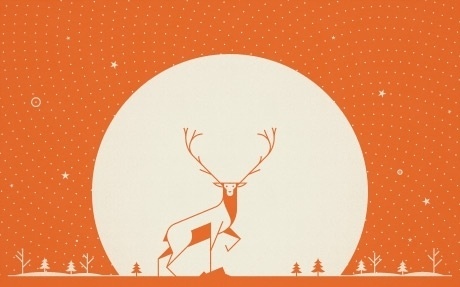 Made in England #bright #desktop #background #make #in #cookie #stag #illustration #england #winter