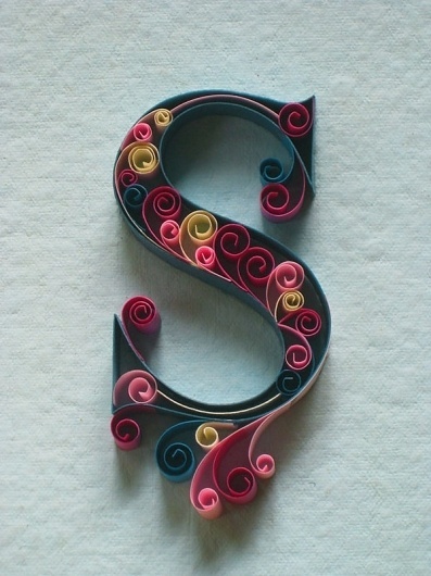 paper+ typography on the Behance Network #letter #paper #typography