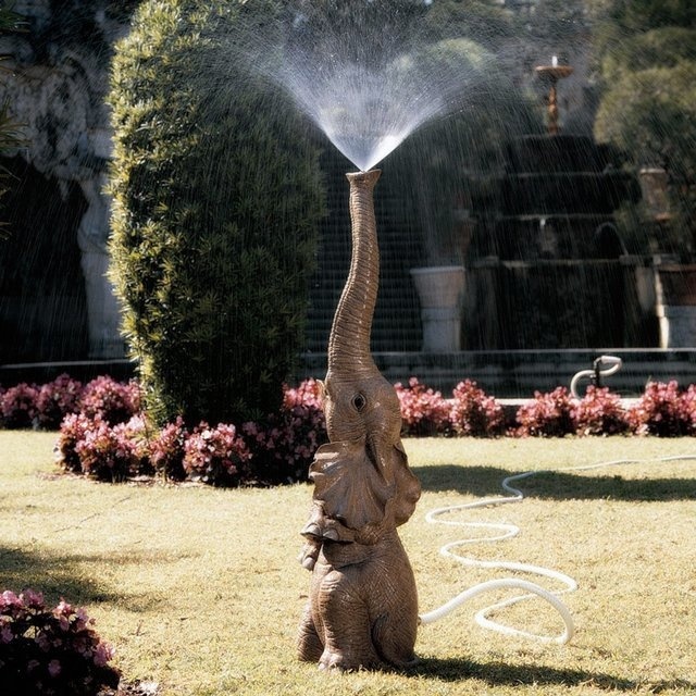 Elephant Lawn Sprinkler #tech #flow #gadget #gift #ideas #cool
