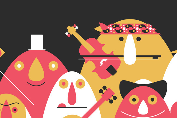 Volkoren16 #flyer #design #graphic #illustration #music #characters