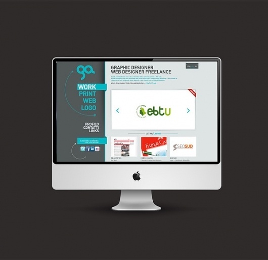 Alessandro Giammaria Personal Portfolio on the Behance Network #designer #freelance #portfolio #webdesing #web