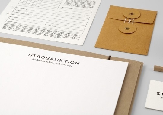 Stadsauktion by BrittonBritton | The Design Ark #identity #stationary #cards #stadsauktion by brittonbritton